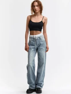 GATE Jeansy z szeroką nogawką| Spodnie·Jeansy