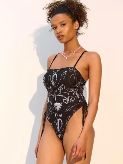 GATE Jednoczęściowy kostium kąpielowy z nadrukiem| Kategorie·Stroje Kąpielowe ☀️