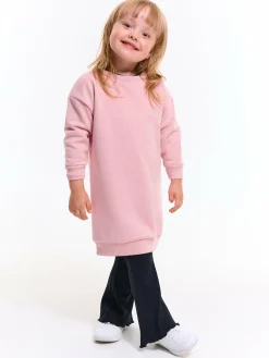 GATE Jednokolorowa bluza oversize bez nadruku dla dziewczynki|Dzieci Dziewczynki·Bluzki