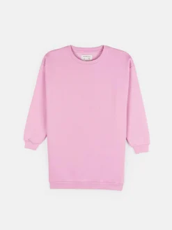 GATE Jednokolorowa bluza oversize bez nadruku dla dziewczynki|Dzieci Dziewczynki·Bluzki