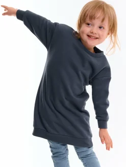 GATE Jednokolorowa bluza oversize bez nadruku dla dziewczynki|Dzieci Dziewczynki·Bluzki