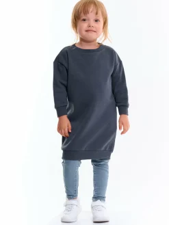 GATE Jednokolorowa bluza oversize bez nadruku dla dziewczynki|Dzieci Dziewczynki·Bluzki