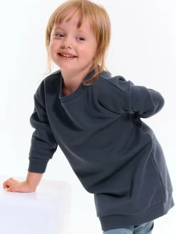 GATE Jednokolorowa bluza oversize bez nadruku dla dziewczynki|Dzieci Dziewczynki·Bluzki