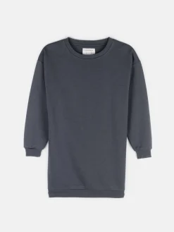 GATE Jednokolorowa bluza oversize bez nadruku dla dziewczynki|Dzieci Dziewczynki·Bluzki