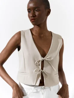 GATE Kamizelka do wiązania| Kurtki I Płaszcze·Żakiety|Kategorie·Kamizelki