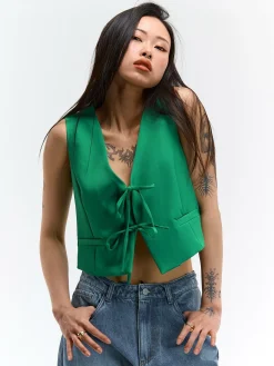 GATE Kamizelka do wiązania| Kurtki I Płaszcze·Żakiety|Kategorie·Kamizelki