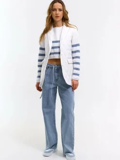 GATE Kamizelka z detalami ze sztucznej skóry| Kurtki I Płaszcze·Kamizelki|Kurtki I Płaszcze·Pikowana Kurtka