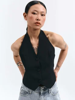 GATE Kamizelka z guzikami| Kurtki I Płaszcze·Żakiety|Kategorie·Kamizelki