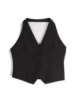 GATE Kamizelka z guzikami| Kurtki I Płaszcze·Żakiety|Kategorie·Kamizelki