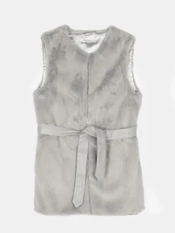 GATE Kamizelka z imitacji futerka z paskiem| Kurtki I Płaszcze·Kamizelki