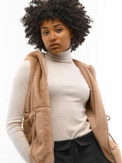 GATE Kamizelka z imitacji futerka| Kurtki I Płaszcze·Kamizelki