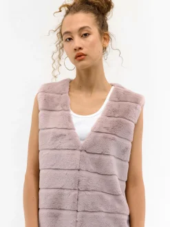 GATE Kamizelka z imitacji futerka| Kurtki I Płaszcze·Kamizelki|Kurtki I Płaszcze·Pikowana Kurtka