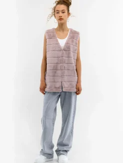 GATE Kamizelka z imitacji futerka| Kurtki I Płaszcze·Kamizelki|Kurtki I Płaszcze·Pikowana Kurtka