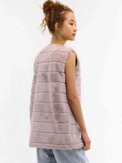 GATE Kamizelka z imitacji futerka| Kurtki I Płaszcze·Kamizelki|Kurtki I Płaszcze·Pikowana Kurtka