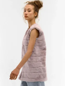 GATE Kamizelka z imitacji futerka| Kurtki I Płaszcze·Kamizelki|Kurtki I Płaszcze·Pikowana Kurtka