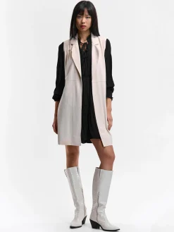 GATE Kamizelka z imitacji zamszu| Kurtki I Płaszcze·Kamizelki