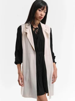 GATE Kamizelka z imitacji zamszu| Kurtki I Płaszcze·Kamizelki