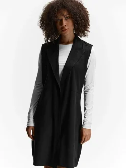 GATE Kamizelka z imitacji zamszu| Kurtki I Płaszcze·Żakiety|Kategorie·Kamizelki