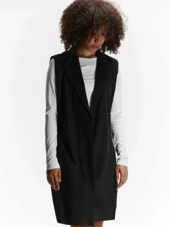 GATE Kamizelka z imitacji zamszu| Kurtki I Płaszcze·Żakiety|Kategorie·Kamizelki