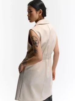 GATE Kamizelka z imitacji zamszu| Kurtki I Płaszcze·Żakiety|Kategorie·Kamizelki