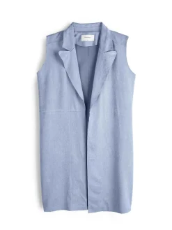 GATE Kamizelka z imitacji zamszu| Kurtki I Płaszcze·Żakiety|Kategorie·Kamizelki