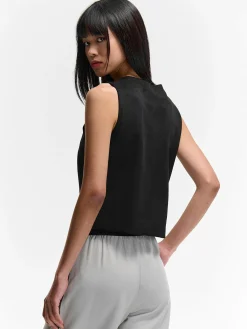 GATE Kamizelka z imitacji zamszu| Kurtki I Płaszcze·Żakiety|Kategorie·Kamizelki