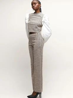 GATE Kamizelka z koszulowymi rękawami| Koszulki I Topy·Topy|Swetry I Bluzy·Swetry