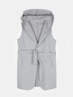 GATE Kamizelka z paskiem i kapturem| Kurtki I Płaszcze·Kamizelki