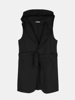 GATE Kamizelka z paskiem i kapturem| Kurtki I Płaszcze·Kamizelki