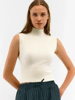 GATE Kamizelka z plecionym wzorem| Kategorie·Kamizelki|Swetry I Bluzy·Swetry