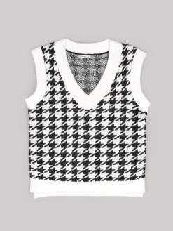 GATE Kamizelka z wzorem koguta na guzikach| Kategorie·Kamizelki|Swetry I Bluzy·Swetry