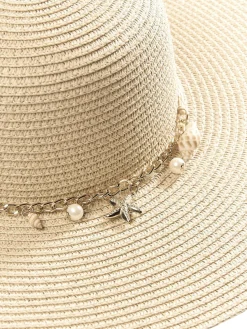 GATE Kapelusz z ozdobnym łańcuszkiem| Akcesoria·Opaski Do Włosów|Akcesoria·Czapki