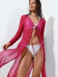 GATE Kimono plażowe z siateczki| Kategorie·Akcesoria Plażowe|Kategorie·Stroje Kąpielowe ☀️