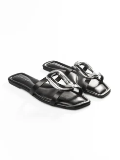 GATE Klapki z ozdobną klamrą| Buty