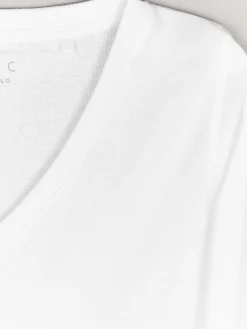 GATE Klasyczna koszulka z dekoltem w serek| Koszulki I Topy·Koszulki