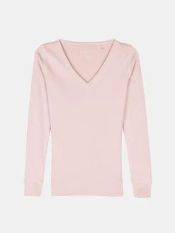 GATE Klasyczna koszulka z dekoltem w serek| Koszulki I Topy·Koszulki