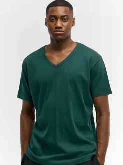 GATE Klasyczna koszulka z dekoltem w serek| Koszulki·Koszulki ☀️|Koszulki·Basic Koszulki I Podkoszulki