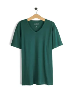 GATE Klasyczna koszulka z dekoltem w serek| Koszulki·Koszulki ☀️|Koszulki·Basic Koszulki I Podkoszulki