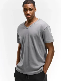 GATE Klasyczna koszulka z dekoltem w serek| Koszulki·Koszulki ☀️|Koszulki·Basic Koszulki I Podkoszulki