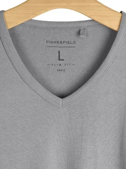 GATE Klasyczna koszulka z dekoltem w serek| Koszulki·Koszulki ☀️|Koszulki·Basic Koszulki I Podkoszulki