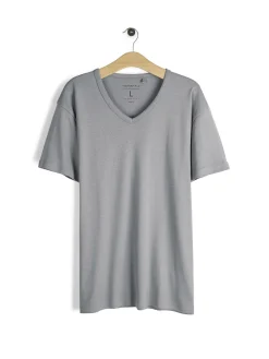 GATE Klasyczna koszulka z dekoltem w serek| Koszulki·Koszulki ☀️|Koszulki·Basic Koszulki I Podkoszulki