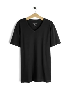 GATE Klasyczna koszulka z dekoltem w serek| Koszulki·Koszulki ☀️|Koszulki·Basic Koszulki I Podkoszulki