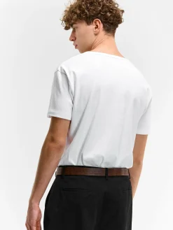 GATE Klasyczna koszulka z dekoltem w serek| Koszulki·Koszulki ☀️|Koszulki·Basic Koszulki I Podkoszulki