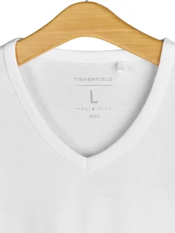 GATE Klasyczna koszulka z dekoltem w serek| Koszulki·Koszulki ☀️|Koszulki·Basic Koszulki I Podkoszulki