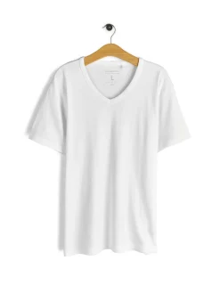 GATE Klasyczna koszulka z dekoltem w serek| Koszulki·Koszulki ☀️|Koszulki·Basic Koszulki I Podkoszulki