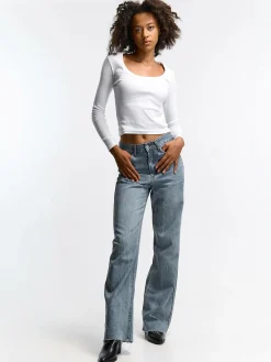 GATE Klasyczna koszulka z długim rękawem| Koszulki I Topy·Koszulki