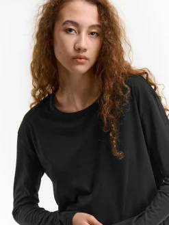 GATE Klasyczna koszulka z długim rękawem| Koszulki I Topy·Koszulki