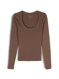 GATE Klasyczna koszulka z długim rękawem| Koszulki I Topy·Koszulki