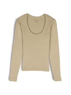 GATE Klasyczna koszulka z długim rękawem| Koszulki I Topy·Koszulki