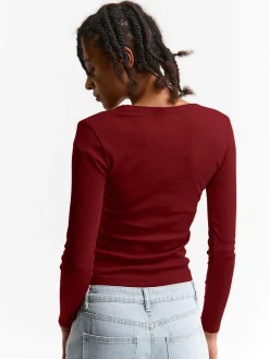 GATE Klasyczna koszulka z długim rękawem| Koszulki I Topy·Koszulki